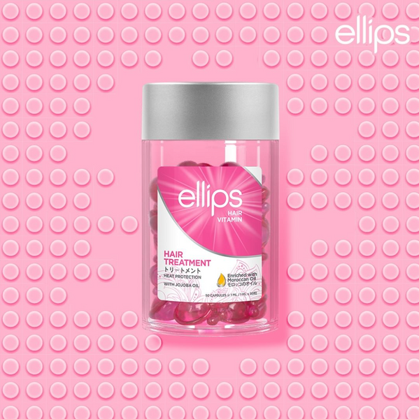 ellips Pink Hair Repair - 50 capsule jar