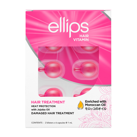 ellips Réparation de cheveux roses