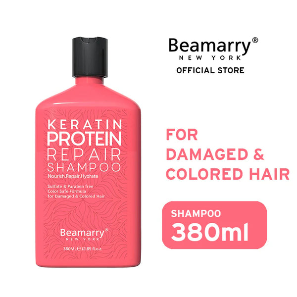 Beamarry Shampooing Réparateur Protéiné à la Kératine 380 ml