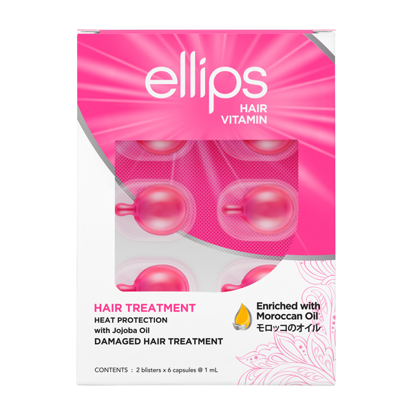 ellips Pink Hair Repair - Boîte de 12 capsules 