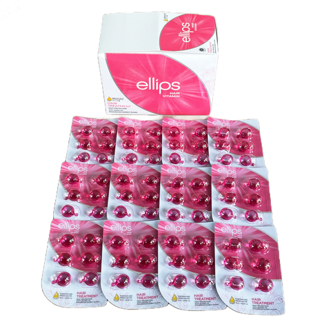 ellips Pink Hair Repair – caja de 72 cápsulas